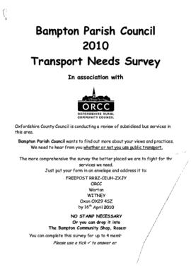 Transport Survey Bampton 2010