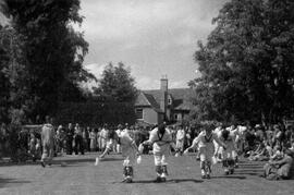 Heading Quarry Morris dancing in Grayshott House in 1949.