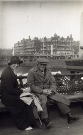 Albert Townsend with his 2nd daughter Gladys Amy Townsend in Blackpool