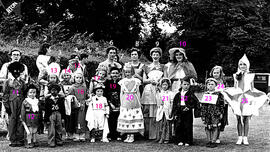 Fancy Dress at Weald Manor. early 1950s