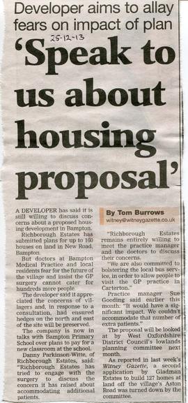 Richborough Estates discuss proposals for  Houses