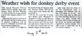 Donkey Derby 2016