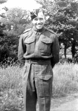 Tommy Gerring in WWII uniform.