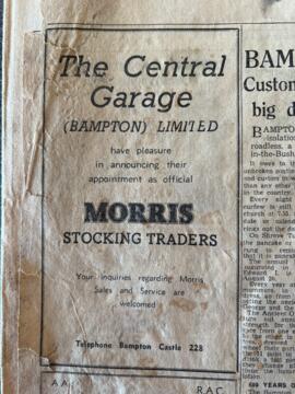 Old newspaper adverts