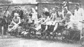 Bampton Shirt Race Start In 1955