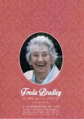 Freda Bradley, funeral service and eulogy