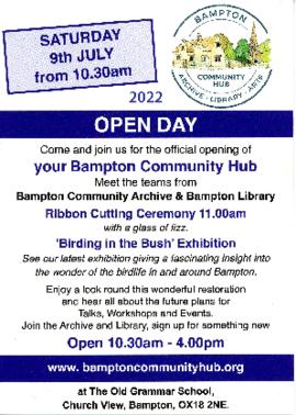 Bampton Community Hub Archive Open Day