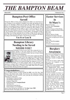 THE BAMPTON BEAM MAR 2011