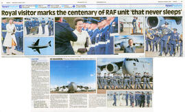 Princess Anne marks centenary of RAF unit 'that never sleeps'. October 2017