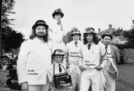Bill fowler, Dale with squeeze box next to Keith, I think the one between is Andrew Hornsby,1980s