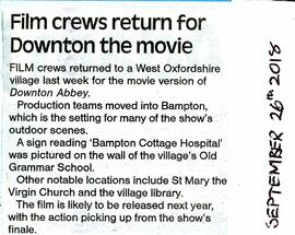 Film Crews Return For Downton The Movie
