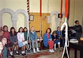 Bampton School Visit St Mary'S Bell Tower 1988 Jn