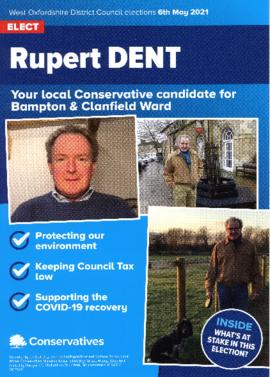 Local Election May 6th 2021 Rupert Dent  Conservative