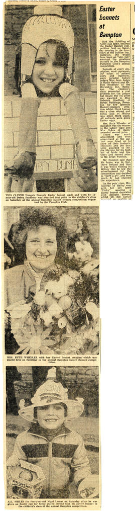 1983 Easter Bonnet competition