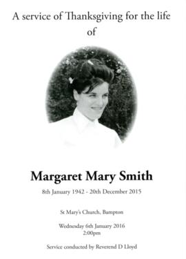 Margaret Smith wife of Cyril