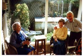 L to R. Lucy Slatter, Terry Argles, Terry Crowley, all living in Church Street. May, 1997. Lucy S...