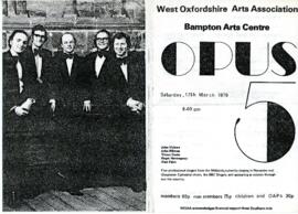 Opus 5 perform in Bampton March 17th 1979