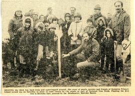 Dec 3Rd 1982 Head Malcolm Mason Helps Beverley Earl & Others To Plant Trees