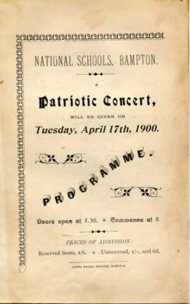 Bampton Concert progams, 1900 and 1902