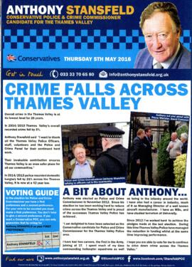 Anthony Stansfeld Conservative Police & Crime Commissioner. Candidate for Thames Valley May 5...