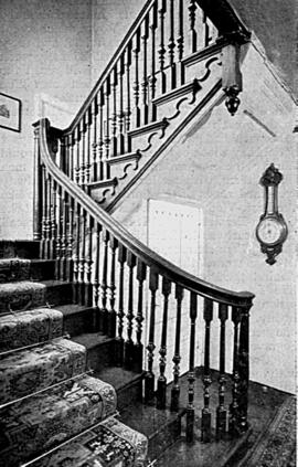 Bampton Buildings Lime Tree House Staircase 1946
