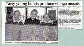 Bampton Primary School win award for their mosaic 2000