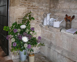 Old utensils in the south porch