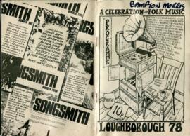 Brochure of Loughborough Folk Festival 1978