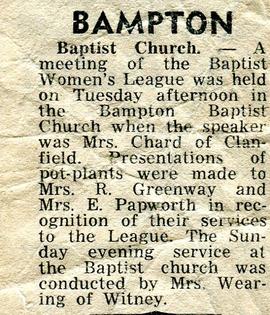 Bampton Baptist Church