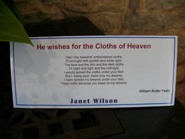 The poem with 'He wishes for the cloths of heaven'