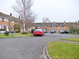 A view of part of Mercury Close. The quarters were sold in 1986 on a 99 year lease from the Crown...