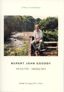 Funeral Service of Rupert John Gooddy