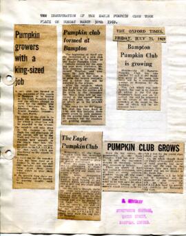 Arnold Woodley's scrapbook of the Pumpkin Club