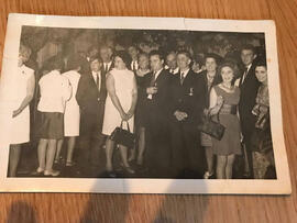 Bampton ball at Weald manor around 1970.