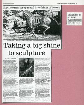 Taking a big shine to sculpture - 2002