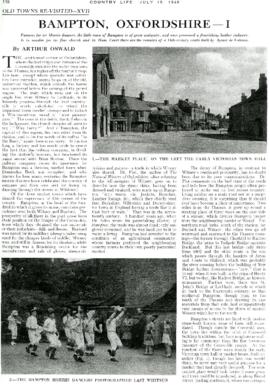 Country Life article on Bampton, part 1 July 19th 1946