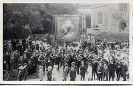 First time Foresters lead by their own brass band, 1905