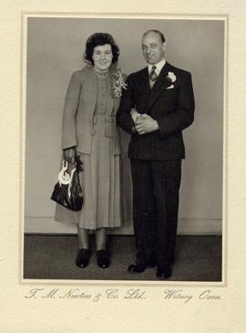 Wedding of Edith and Harold Foreshew 16th April 1949.
