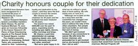 Witney Gazette August 13th 2014. Doris and Mike Cleaver have been honoured for their amazing char...