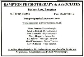 Bampton Physiotherapy & Associates, Bushey Row. Nov 2007 The Beam