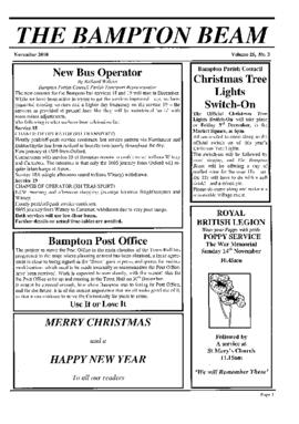 The Bampton Beam Nov 2010