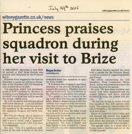 RAF Brize Norton: Princess Royal Visit to mark reformation of 70 Squadron