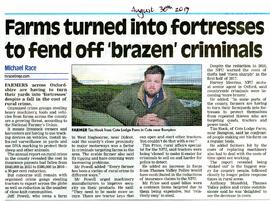 Organised crime groups stealing heavy machinery & tools from farms