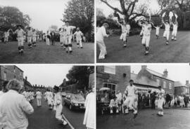Whit Monday in Bampton, the Shergold and Wixey sides and flower garlands  - MORRIS