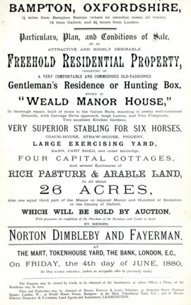 Weald Manor 1880