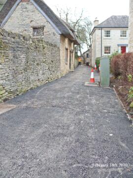 Bell Lane and Cheapside paths resurfaced February 2010