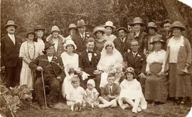 The wedding of Jack Williams and Ethel Tanner circa 1925 or 26. This was Ethel's first wedding Fr...