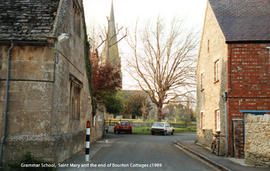 Grammar School, Saint Mary, end of Bourton Cottages c1989