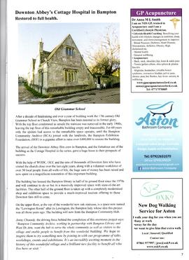 Downton Abbey Hospital Article in Aston Voices Magazine