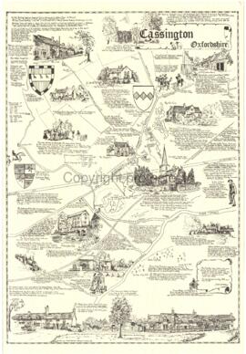 Map of Cassington by Janet Westman